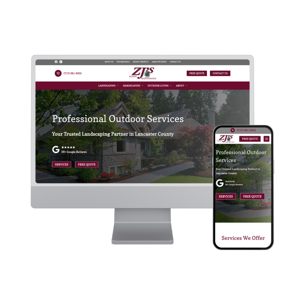 outdoor services website builders